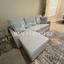 Brand new Small Reversible Pullout Sectional 