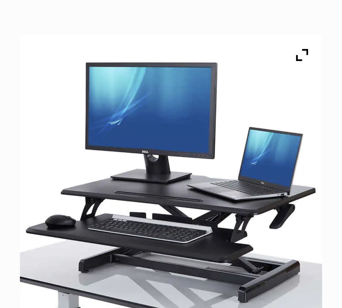 Seville Classics airLIFT PRO Adjustable Sit-Stand Desk 