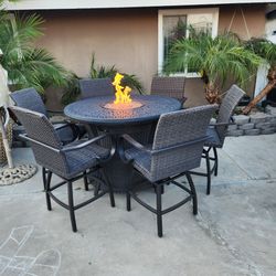 Fire pit patio set/ Outdoor Furniture/ Conversation Set