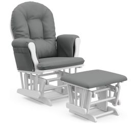 Glider Rocking Chair with Ottoman Set