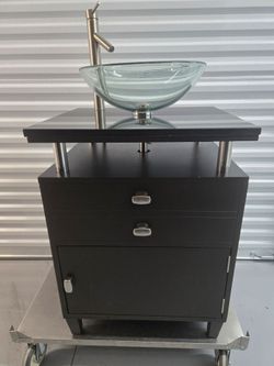 24 x22 vessel bathroom vanity