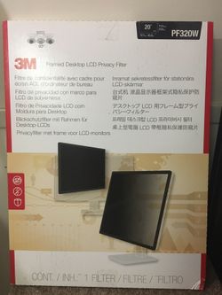 New 3M Framed Desktop LCD Privacy Filter