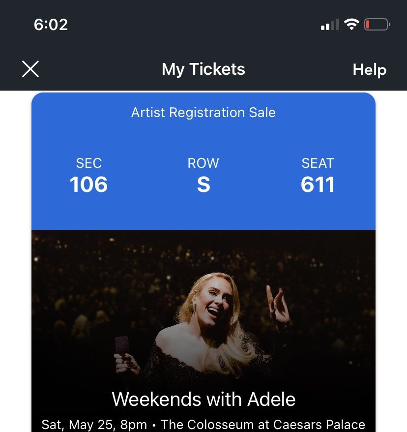 Adele’s. Concert At Las Vegas Nv