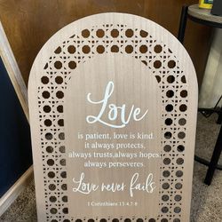 Christian Decor/ wedding sign