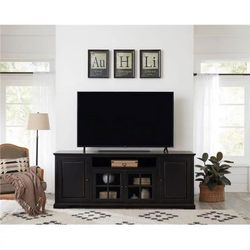 Home Rosanella 82'' Media Console - Vintage Black