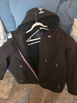 Tommy Hilfiger Sherpa-Lined Zip-Up Hoodie Jacket