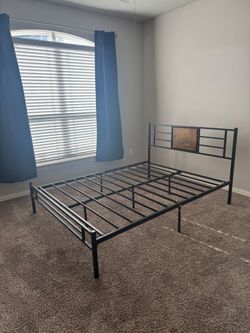 Queen size bed frame.