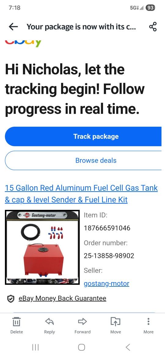 BRAND NEW 15 GALLONFuel Cell Gallon w/accessories And Brand New Electric Fuel Pump