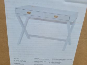 Brand New Linon Home Decor Writing Desk White in box - $80 FIRM