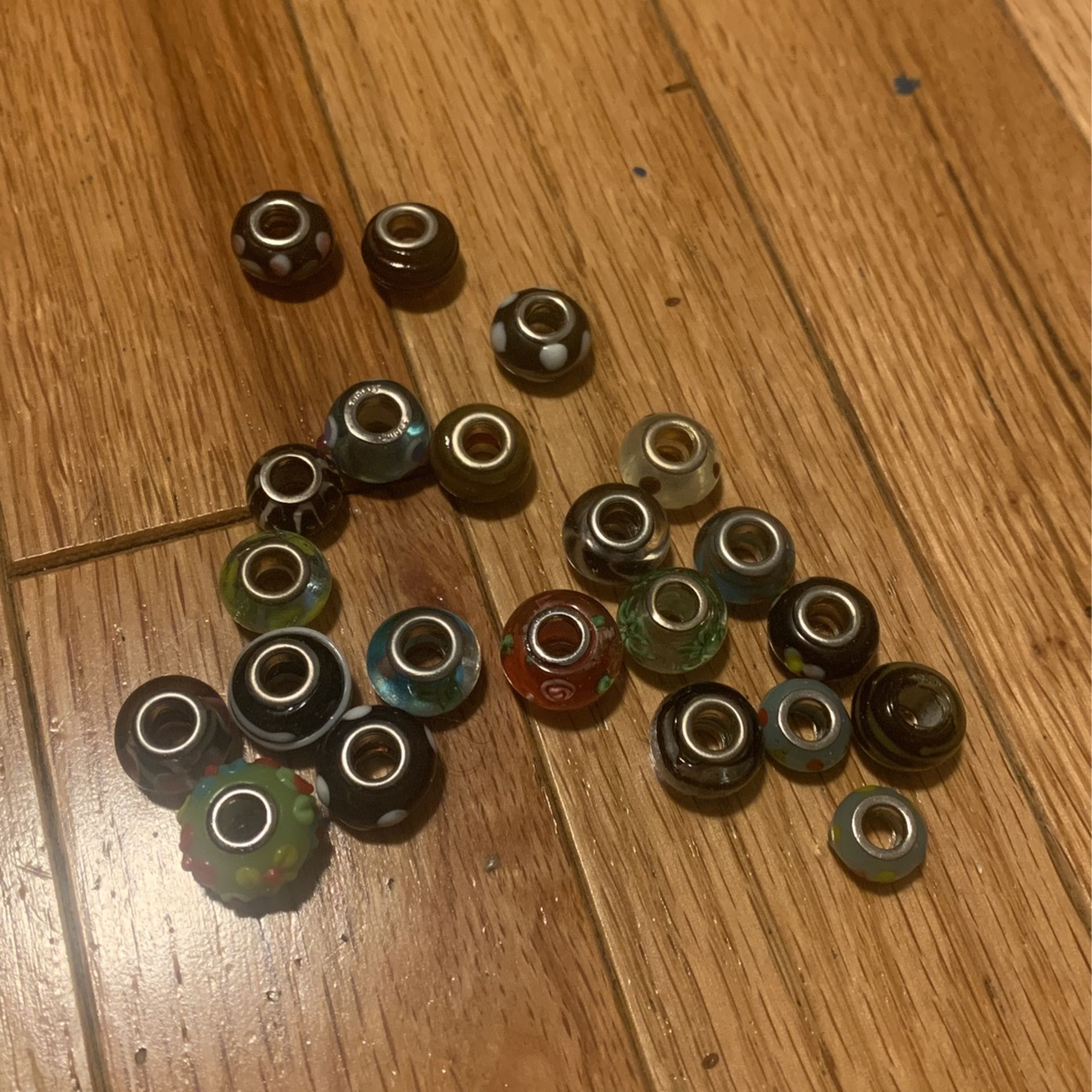 Perfect charms Bracelet:Lot of murano charms