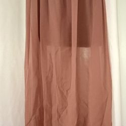 Strapless Long Dusty Rose Dress 