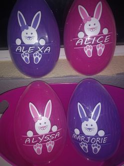 Easter eggs personalized