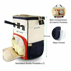 New Stylish Large capacity waterproof diaper bag backpack$25