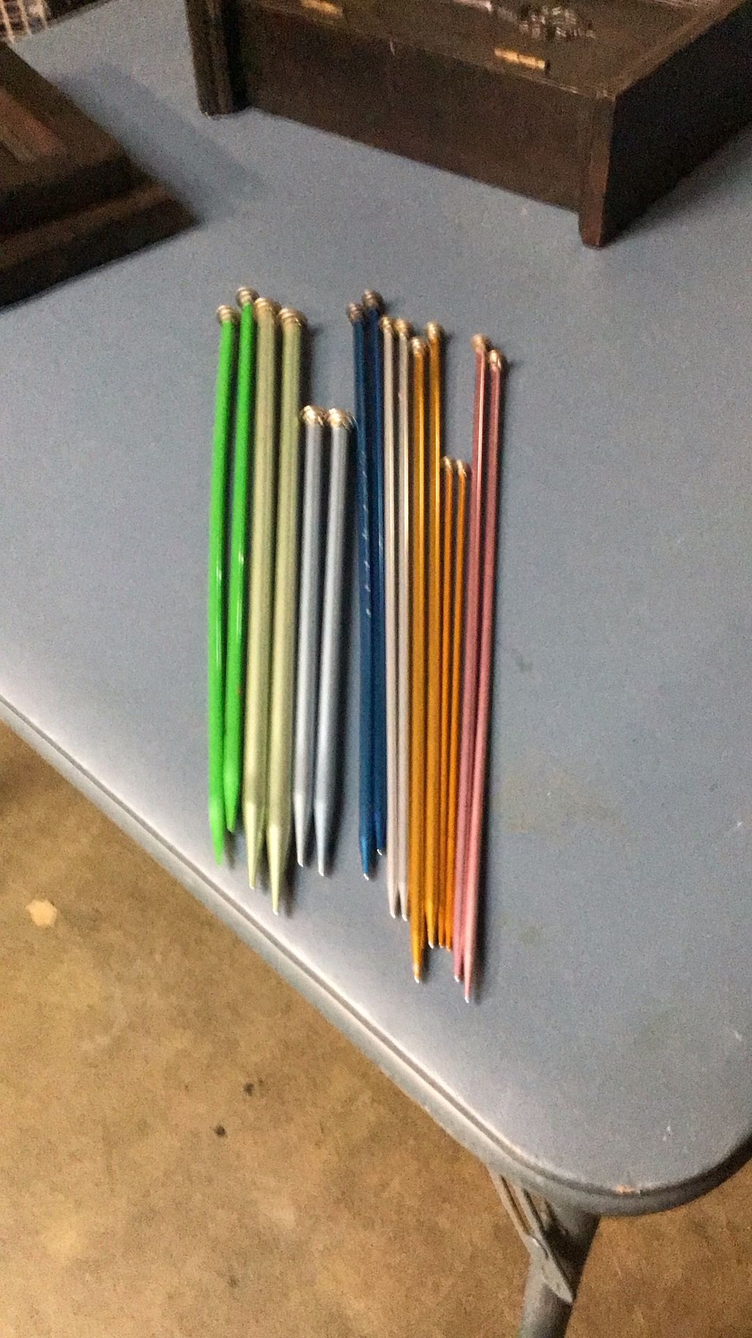 Vintage 8 Pair Of knitting Crochet Needles