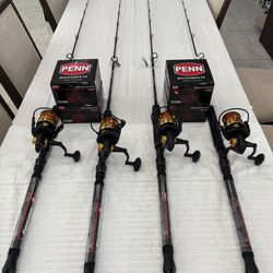 New Penn Spinfisher 6500 VI on Penn Rampage 6'6" 30-80lbRods
