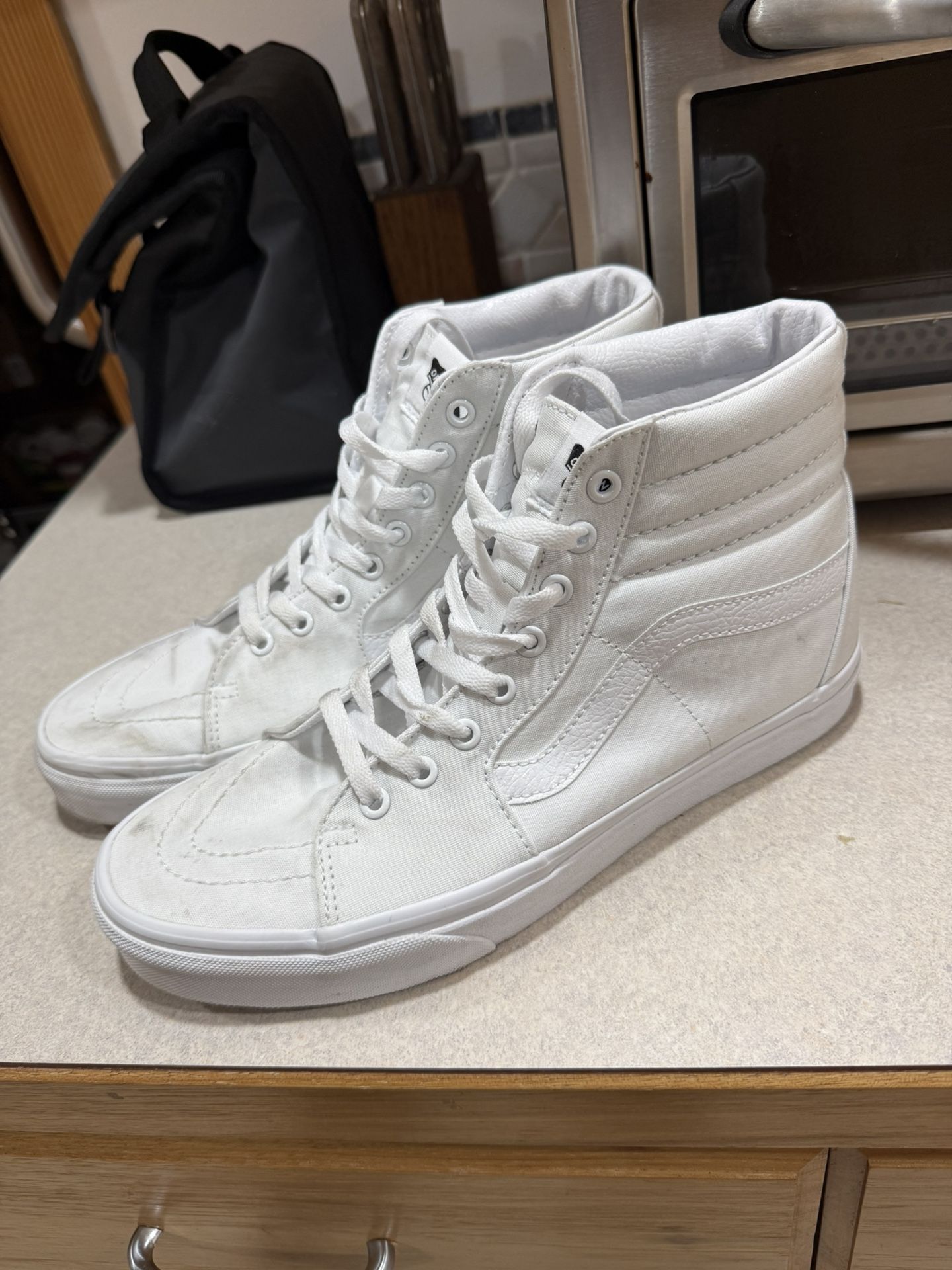 Vans White High Tops