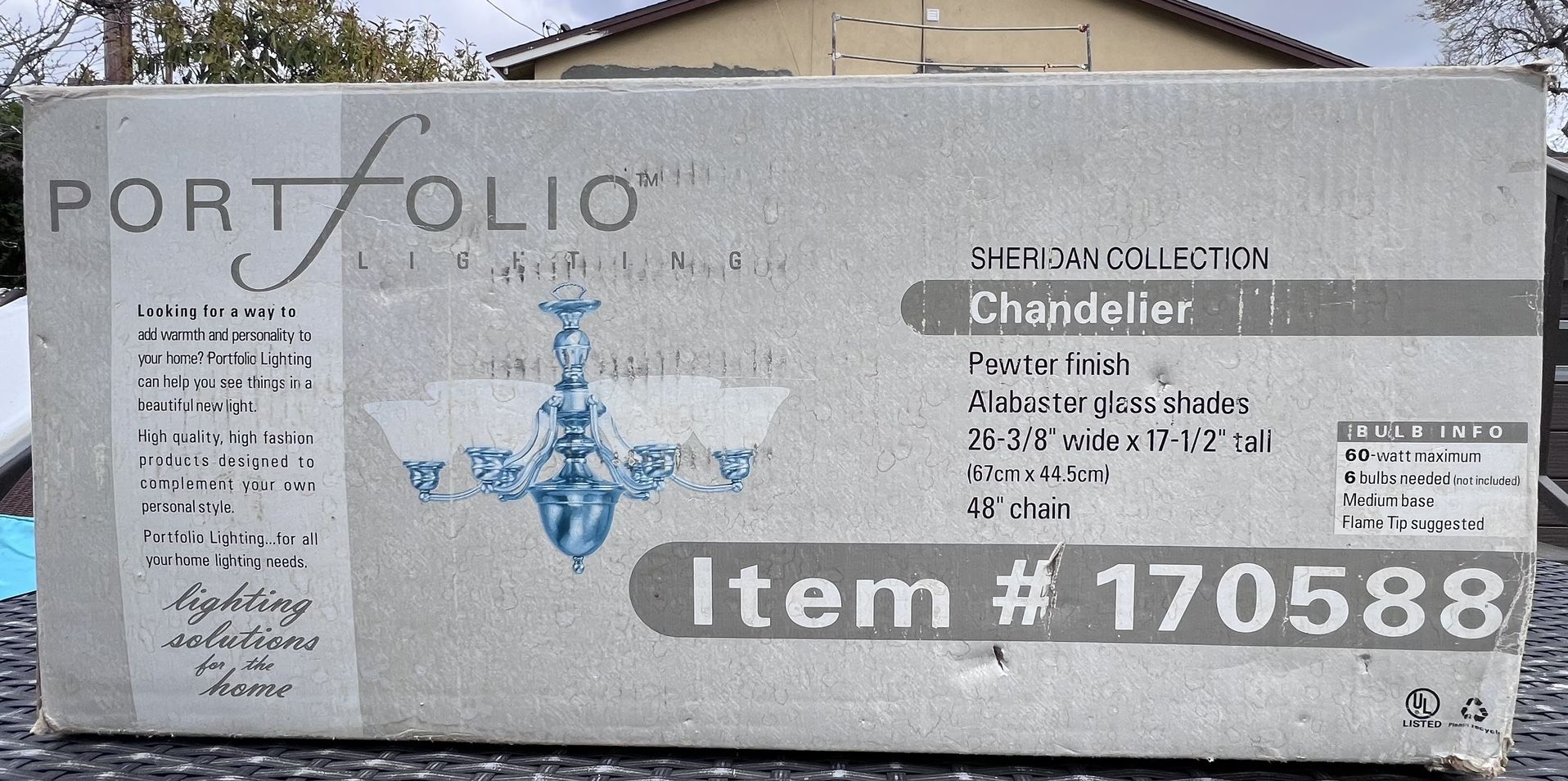 Chandelier by Portfolio. Sheridan Collection