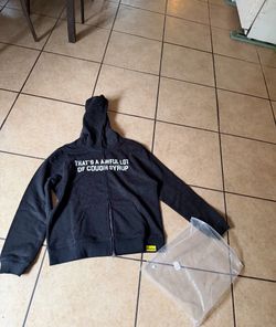 Aloc rhinestone zip up hoodie