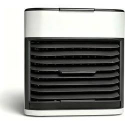 Small Air Cooler, Quiet Portable Cooling Air for Room Dorm & Workspace (color:Cloud White)