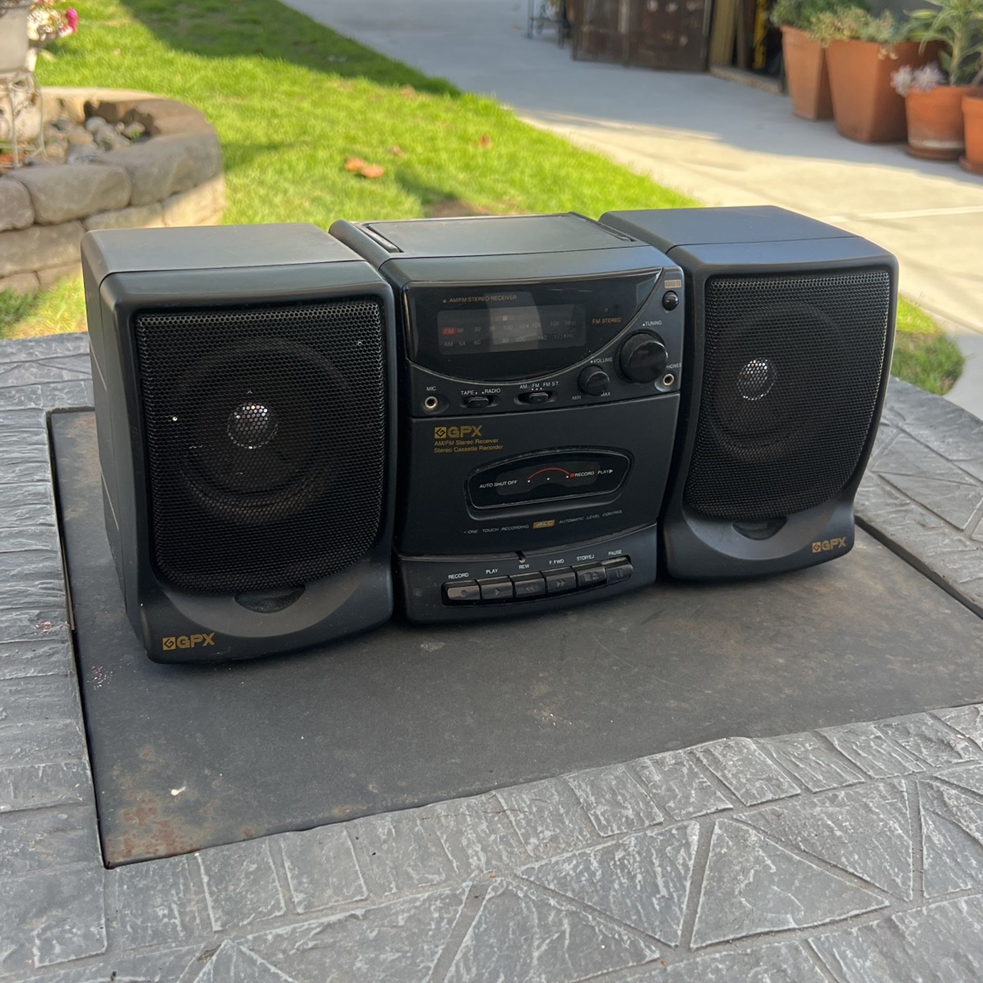 GPX AM/FM Stereo Receiver Cassette Recorder