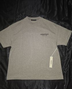 Fear of God Essentials Shirt, Heather Gray, Size M