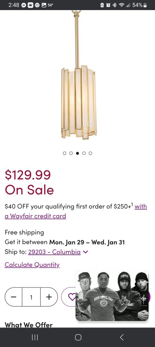 Atchison 1 Light Single Cylinder Mini Pendant
