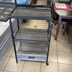 Kitchen Cart /Microwave Rack 25”x17”x59”H