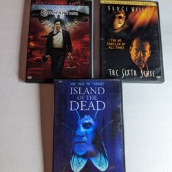 Group Lot 3 DVD Movies Constantine The Sixth Sense  Island Of The Dead 