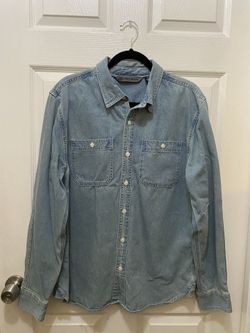 Harley Davidson Blue Denim Button Up Shirt 98665-20VM