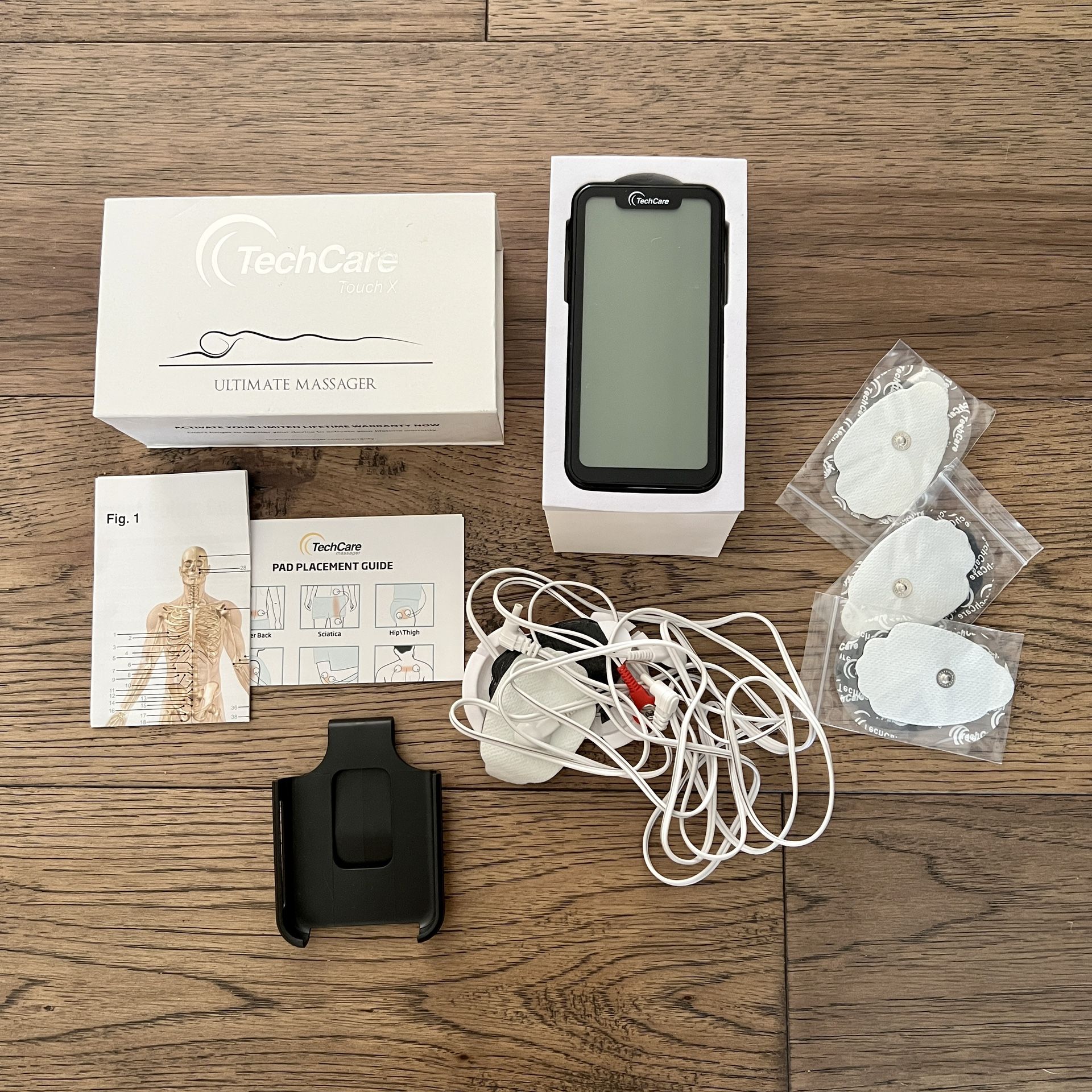 TENS Unit TechCare Touch X Ultimate Massager Muscle Stimulator EMS SM9079X