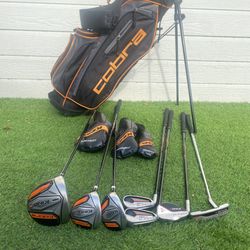 2024 Cobra King Junior Golf Set With Bag For Kids 9-12 Years Old Or 53-60” Tall