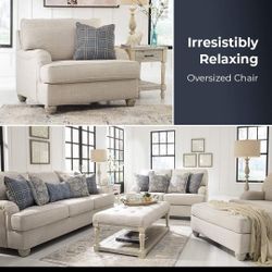 TRAEMORE LINEN LIVING ROOM SETSofa & Loveseat