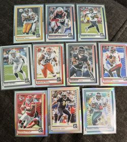 2025 Optic Silver Holo Prizm Lot (10 Cards)