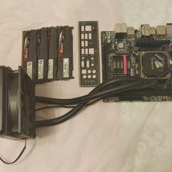EVGA Z87 STINGER Mini ITX Motherboard + i7 4790 CPU + Corsair HYDRO H60 AIO + G.Skill 4x4GB DDR3 2133 Combo