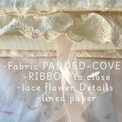 Cotton Lace Fabric Notebooks