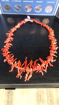 Mediterranean branch coral necklace