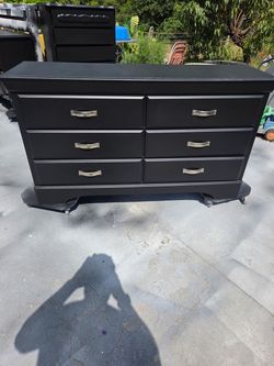 Medium Sized Black Dresser