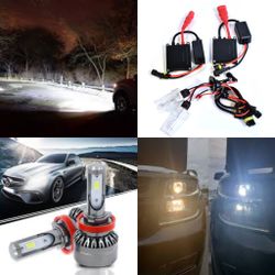 Led Headlight Bulb Kit - Hid Conversion Lights - Replacement Xenon Ballast - Any Headlight Or Fog - Plug And Play Kits For Honda Civic To Chevy Truck