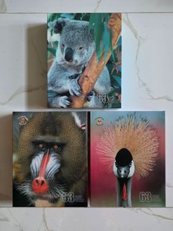 Vintage 63 pieces puzzles-animals