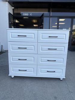 Brand New In Box White 8 Drawer Bedroom Dresser