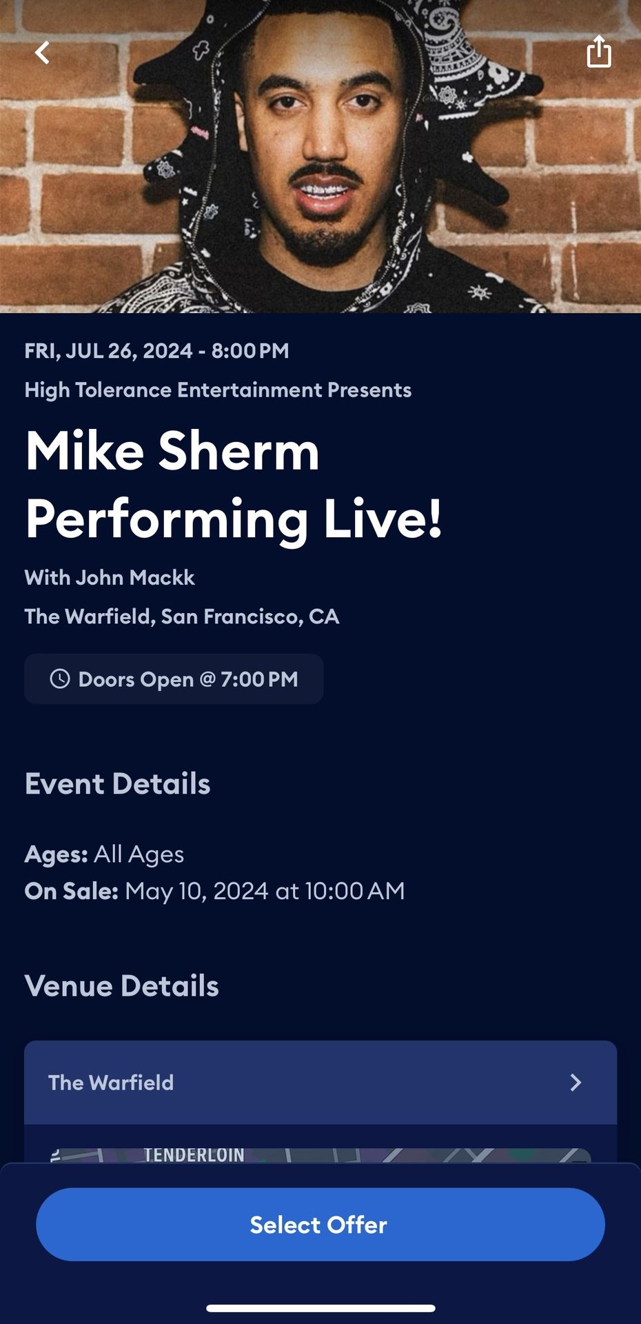 Mike Sherm SF Concert 07/26