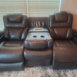 Leather Sofa 
