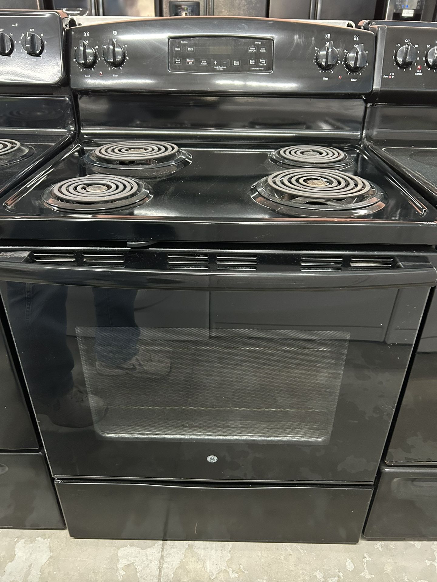 Black Self Clean Stove 