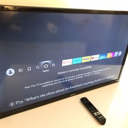 32inch Toshiba Amazon Fire Tv With remote 