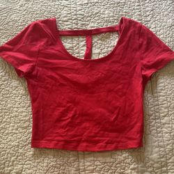 Red Crop Top