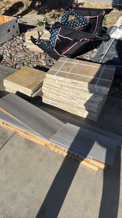 Travertine tile