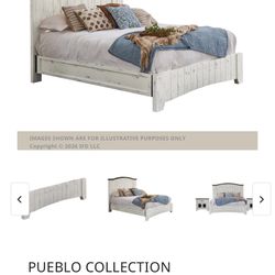 Queen Size Farmhouse Bed Frame 