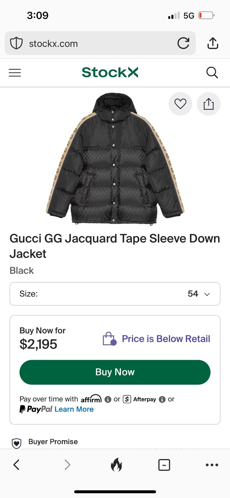 Gucci winter coat