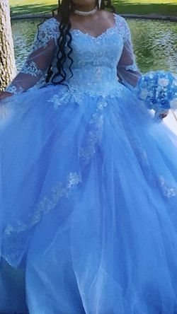 Quinceñera Baby Blue Dress