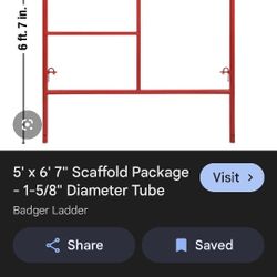 Mason Pipe Scaffold Sections Good Used